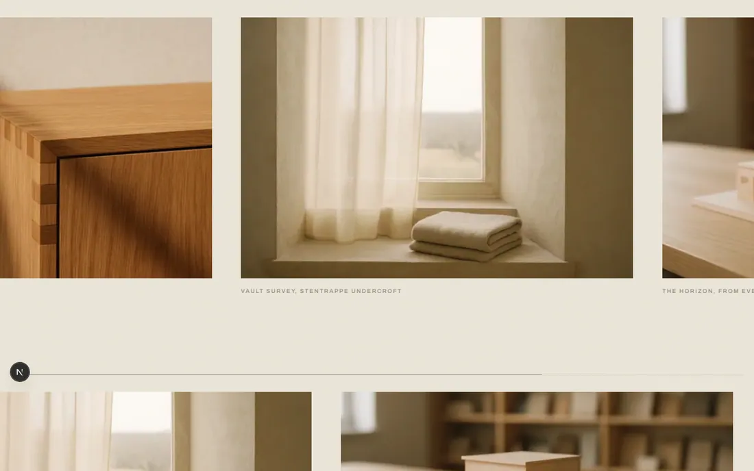 HAVN pinned horizontal gallery of material details